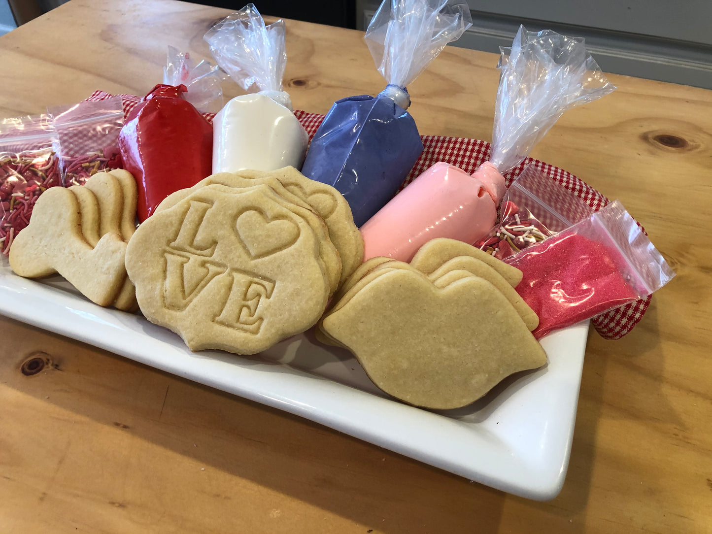 Valentines Day Sugar Cookie Decorating Kit