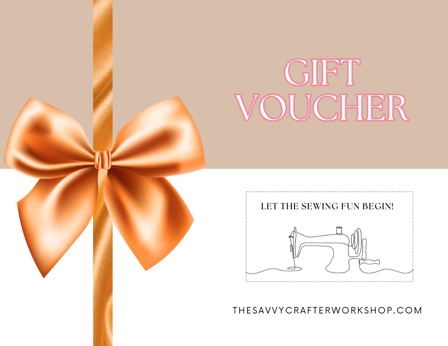 Savvy Crafter Workshop Gift Card