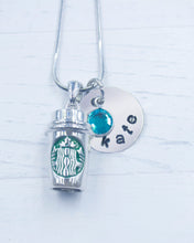 Load image into Gallery viewer, Starbucks Gift| Starbucks Necklace | Personalized Necklace | Christmas gifts for mom | Christmas gifts for her | Christmas gifts for women
