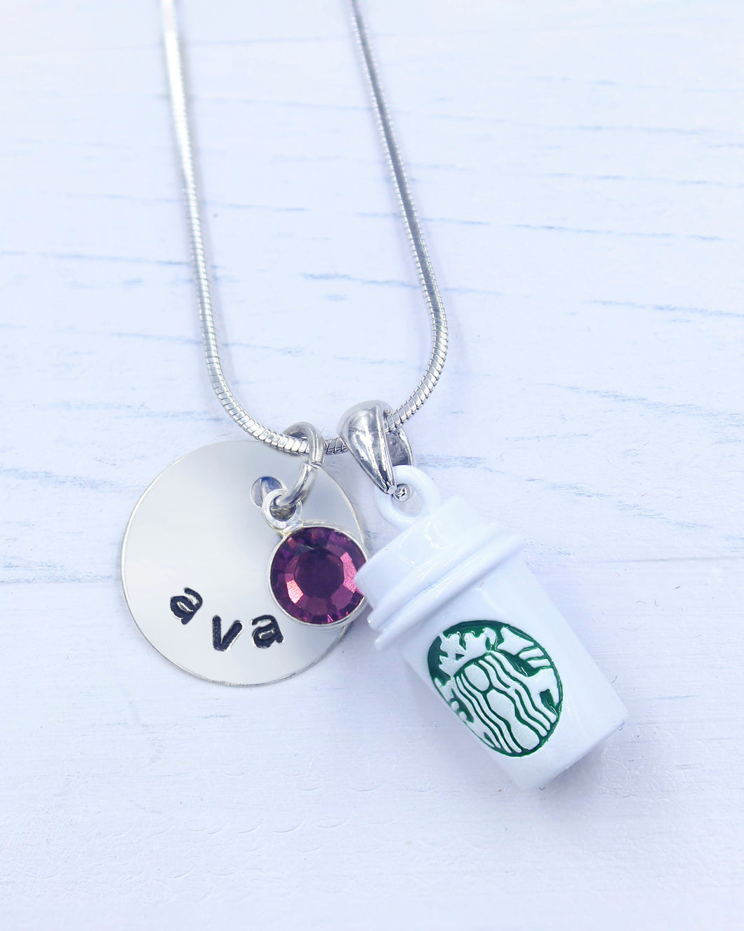 Starbucks Gift | Starbucks Necklace | Personalized Necklace | Christmas gifts for mom | Christmas gifts for her | Christmas gifts for women