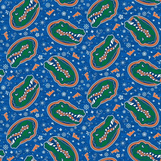 NCAA FL fabric by the yard | 100% Cotton | Sykel Enterprises NCAA fabric # 1193