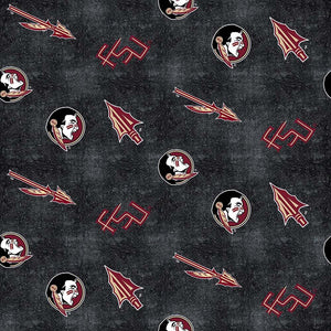 FSU Seminoles fabric by the yard | 100% Flannel Cotton | Sykel Enterprises NCAA fabric | Pattern #1152