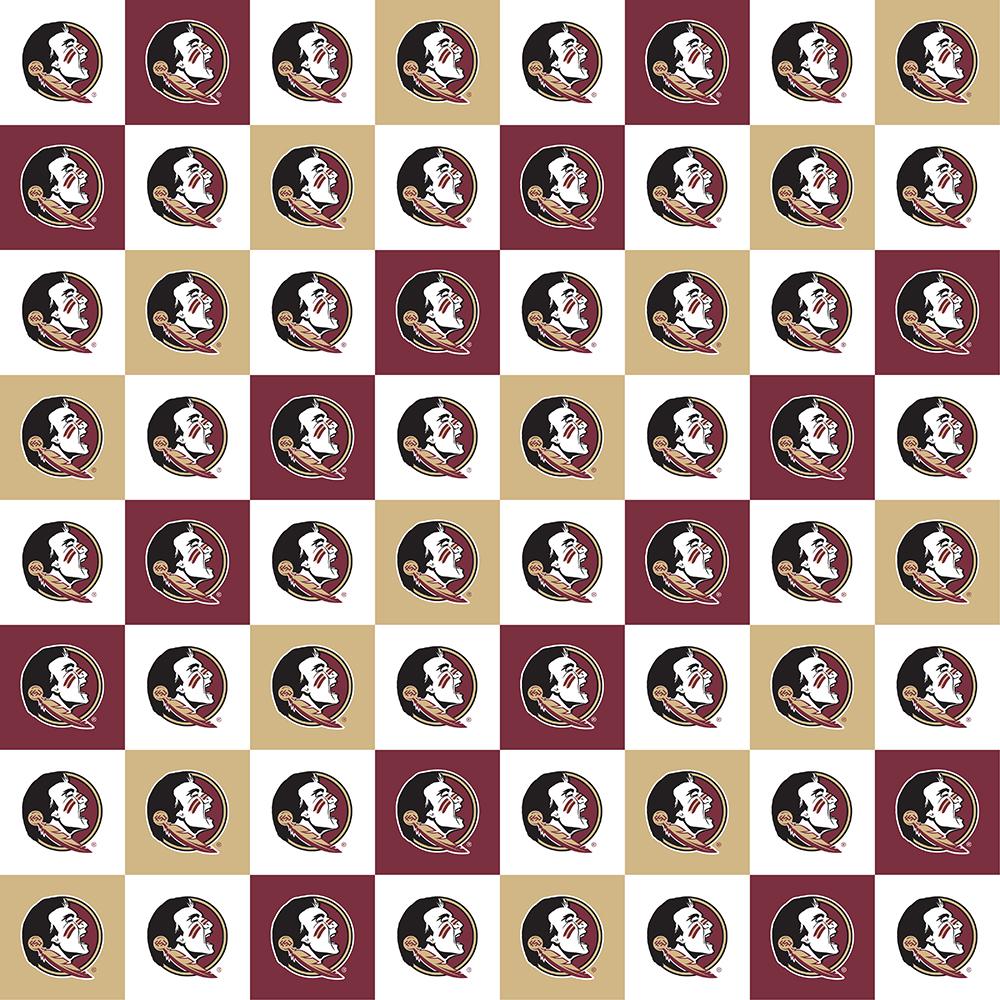 Florida State University fabric by the yard | 100% Cotton | Sykel Enterprises NCAA fabric | Pattern #1158