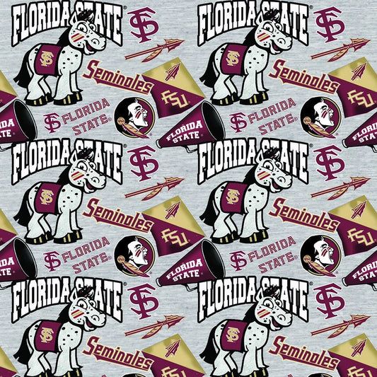 FSU Seminoles fabric by the yard | 100% Cotton | Sykel Enterprises NCAA fabric | Pattern #1164