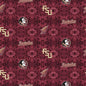 Florida State University fabric by the yard | 100% Cotton | Sykel Enterprises NCAA fabric | Pattern #1191