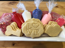 Load image into Gallery viewer, Valentine&#39;s Day Cookie Kit - Undecorated | DIY Sugar Cookie Decorating Kit
