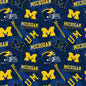 University of Michigan fabric by the yard | 100% Cotton | Sykel Enterprises NCAA fabric | Pattern #1178