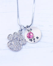 Load image into Gallery viewer, Dog Paw Necklace | Dog Paw Gift | Personalized Necklace | Christmas gifts for mom | Christmas gifts for women | Christmas gift for her
