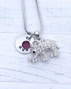Elephant Gifts | Elephant Necklace | Personalized Necklace | Christmas gifts for mom | Christmas gifts for women | Christmas gifts for her