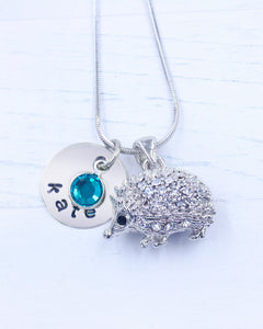 Hedgehog Gifts | Hedgehog Necklace | Personalized Necklace | Christmas gifts for mom | Christmas gifts for women | Christmas gifts for her