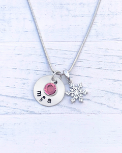 Snowflake Necklace | Charm Jewelry | Personalized  Necklace | Snowflake Charm | Christmas gifts for mom | Christmas gifts for her