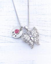 Load image into Gallery viewer, Butterfly Necklace | Butterfly Gift | Personalized Necklace | Christmas gifts for mom | Christmas gifts for her | Christmas gifts for women
