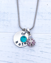 Load image into Gallery viewer, Ladybug Necklace | Ladybug Gifts | Ladybug Jewelry | Personalized Necklace | Christmas gift for mom | Christmas gift for her

